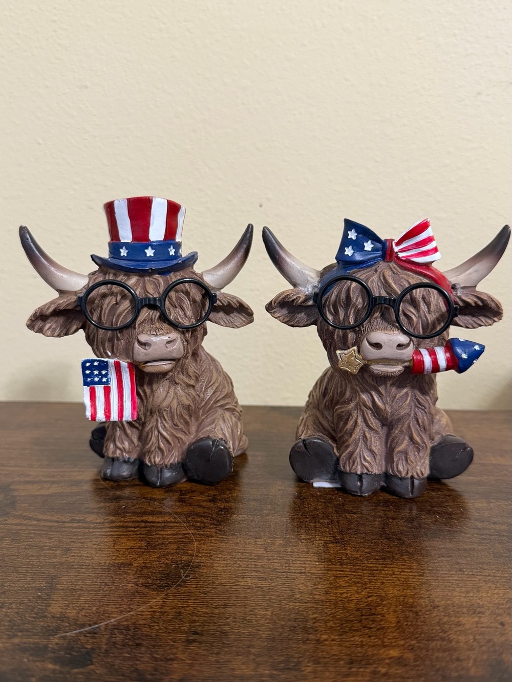 Hyland Cows - Patriotic